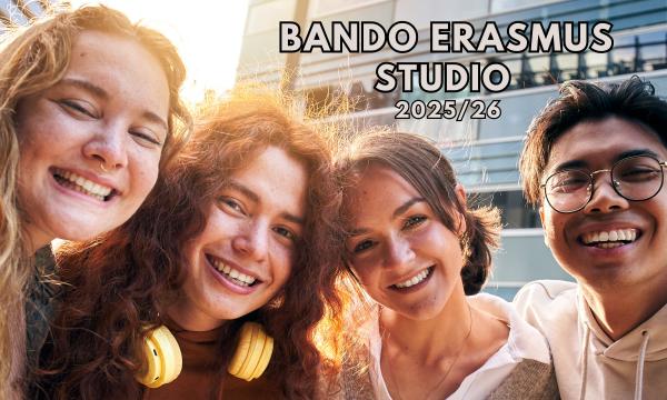 Pubblicato il Bando Erasmus Studio 2025/26.