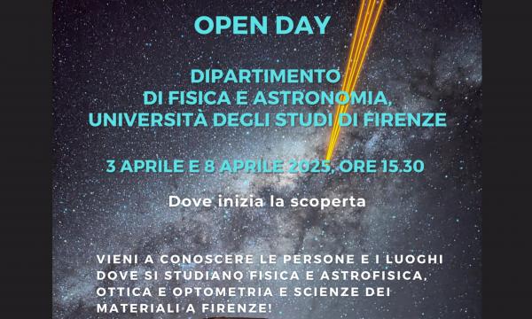 Open Day Dipartimento di Fisica e Astronomia