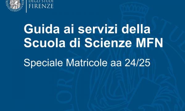 Guida ai servizi della Scuola di Scienze MFN.